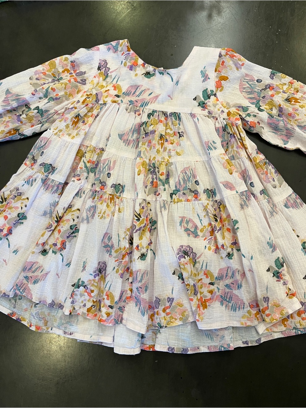 MORLEY Girls Rose Falling Flower Samba Dress Size 3